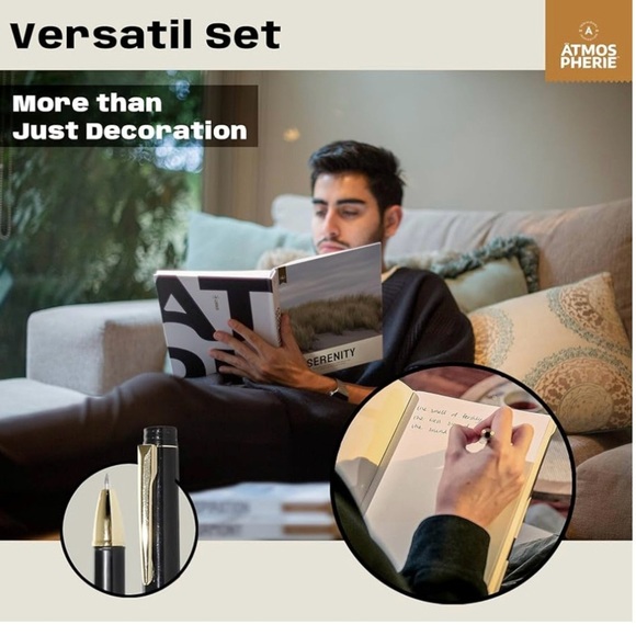 NWT decorative book set of three blank books for writing or journaling - Picture 2 of 7